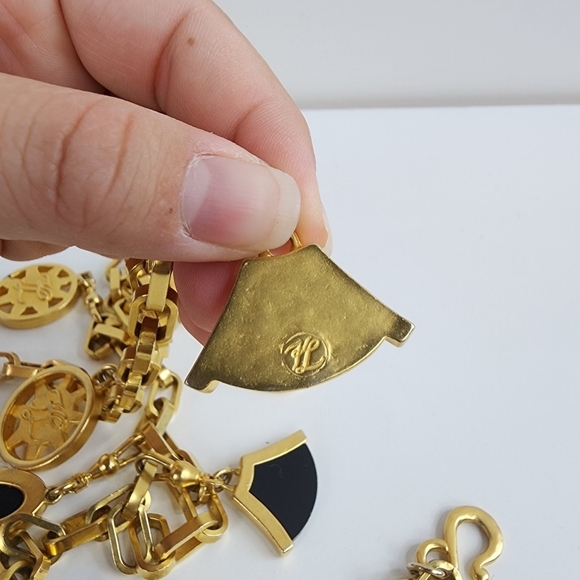 Karl Lagerfeld Pendant Belt Chain Necklace